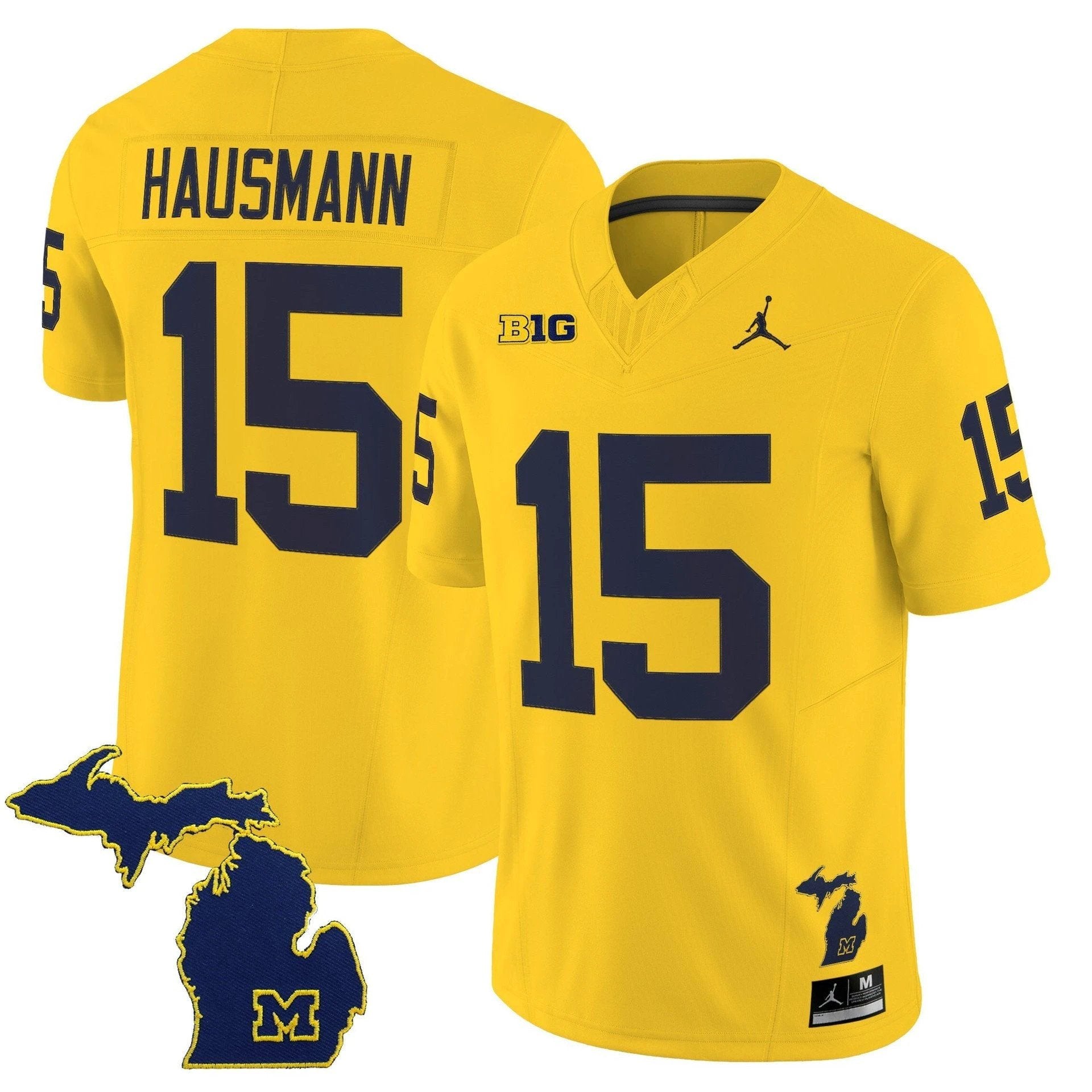 Ernest Hausmann Jersey #15 Michigan Wolverines 2025 Limited V2 Stitched Maize by My Store NCAA Football Jerseys