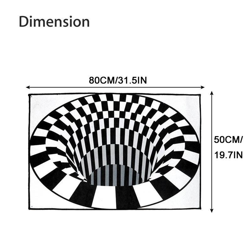 Rug with optical illusion by Bowlift