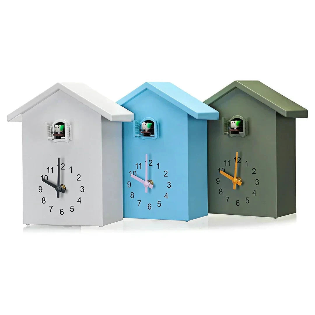 Modern Cuckoo Wall Clock – Elegant Minimalist Design with Hourly Cuckoo Sound by BowLift