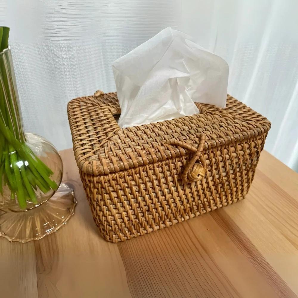 Bespoke Rattan Tissue Box by Casa & Beyond