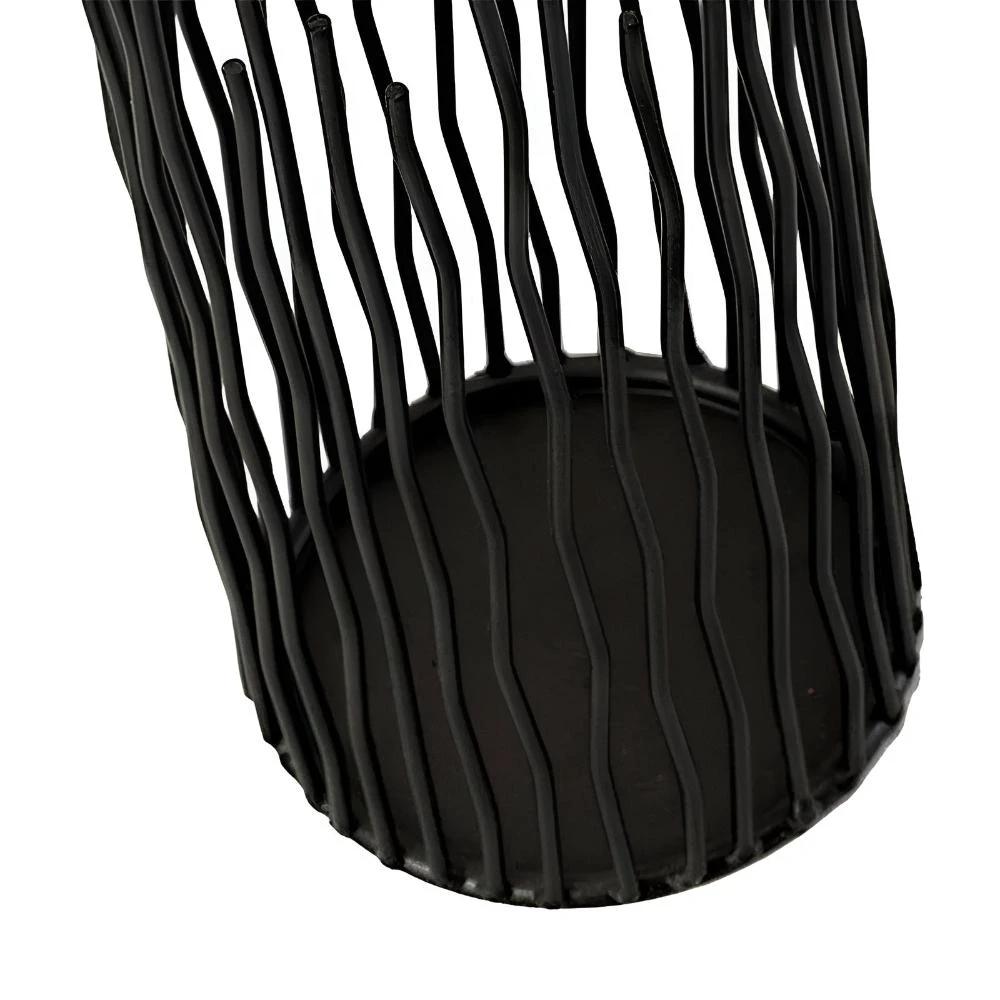 Black Iron Candle Holder Desk by Casa & Beyond