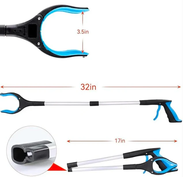 Newly Upgraded Foldable Grabber With 360° Swivel Clip by BowLift