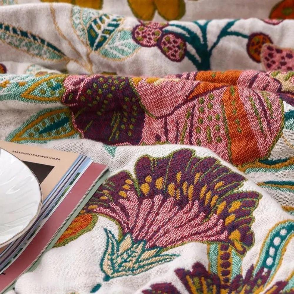 Charm Floral Blanket Throw by Casa & Beyond