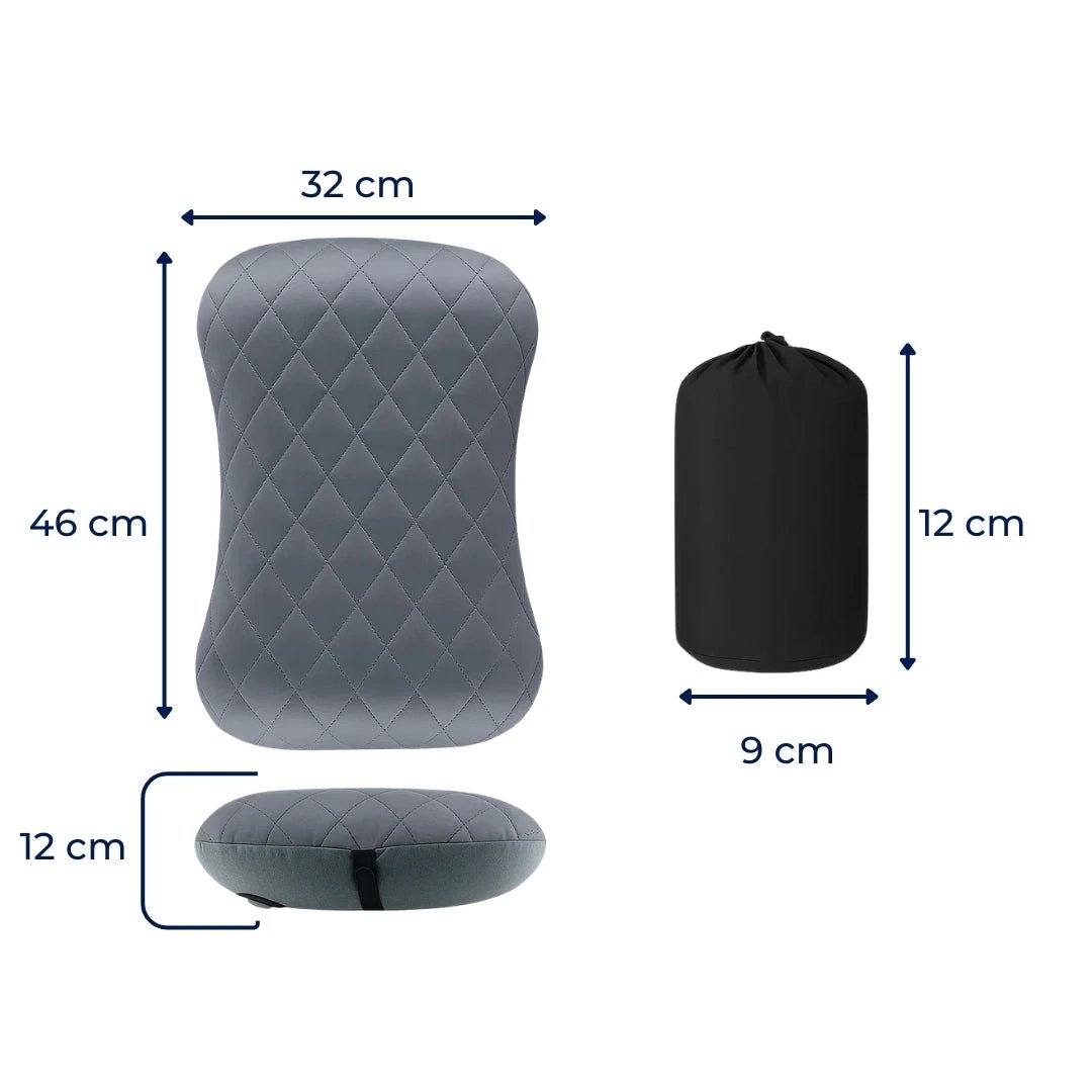 Ergonomic Neck Support – Inflatable & Lightweight – Eases Neck Pain – Compact for Flights & Train Bowlift by Bowlift