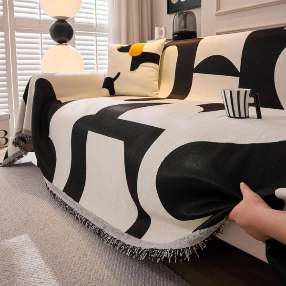 Harper Luxe Chenille Sofa Cover by Casa & Beyond