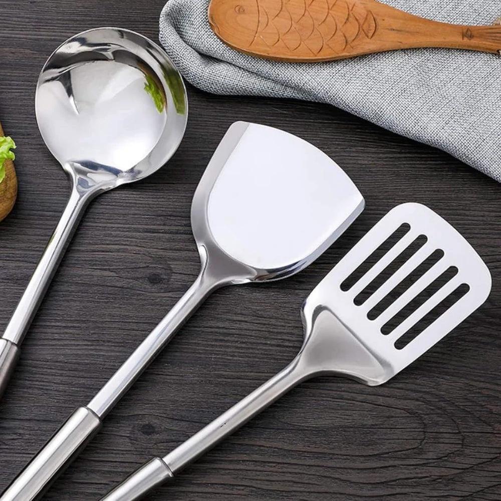 Stainless Steel Cooking Utensils | 5pcs Set by Casa & Beyond