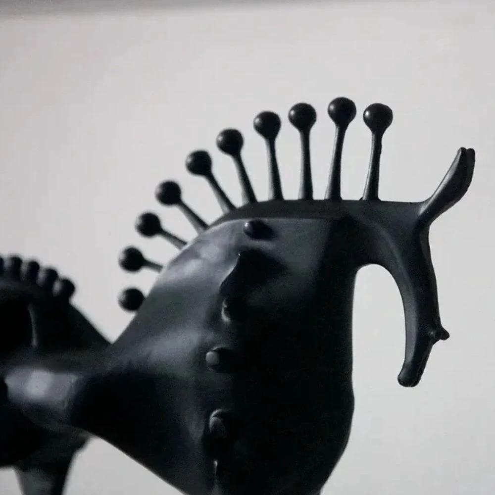 Black Stallion Metal Sculpture by Casa & Beyond