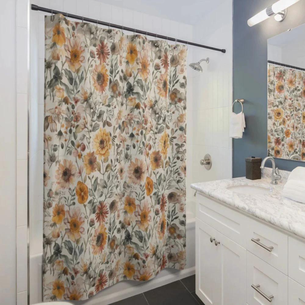Flourish Bloom Shower Curtain by Casa & Beyond