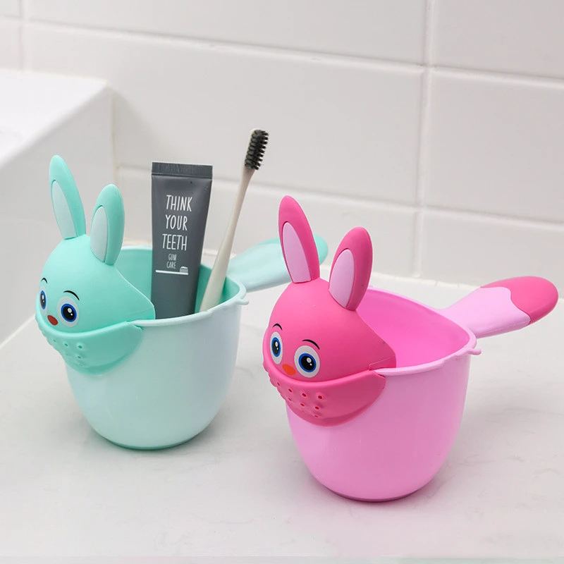 Kids Shampoo Rinse Cup – Bunny Shampoo Head Washer for Kids by BowLift
