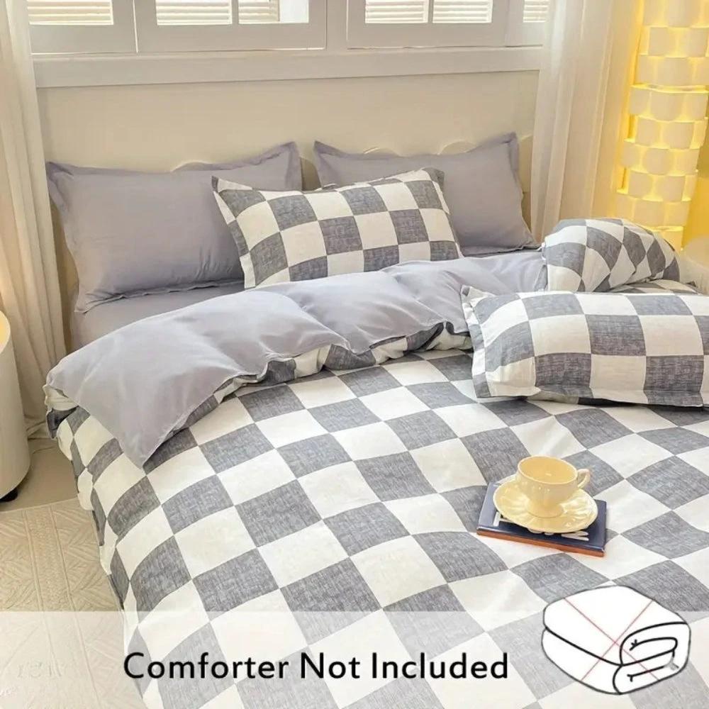 Chateau Checkered Bedding Set | 3pcs Set by Casa & Beyond