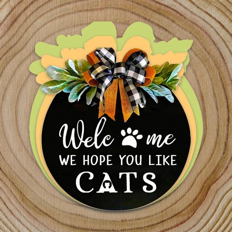Wood Welcome Sign with Animals by Bowlift