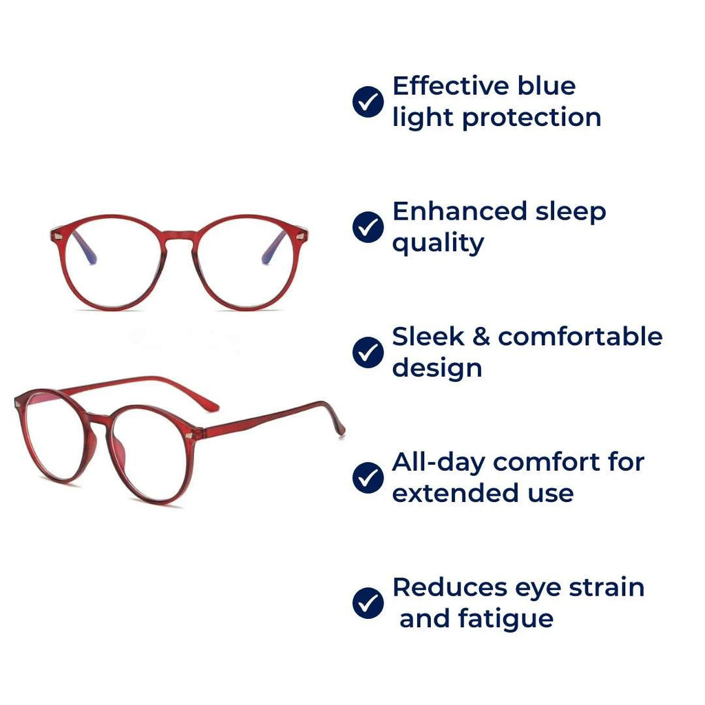 LumiShield | Blue Light Blocking Glasses – Reduce Eye Strain – Improve Sleep – Stylish & Comfortable – Ideal for Screen Use Bowlift by Bowlift