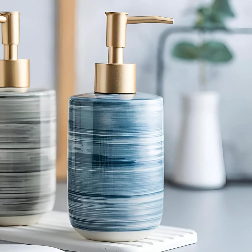 Marble Ceramic Soap Dispenser by Casa & Beyond