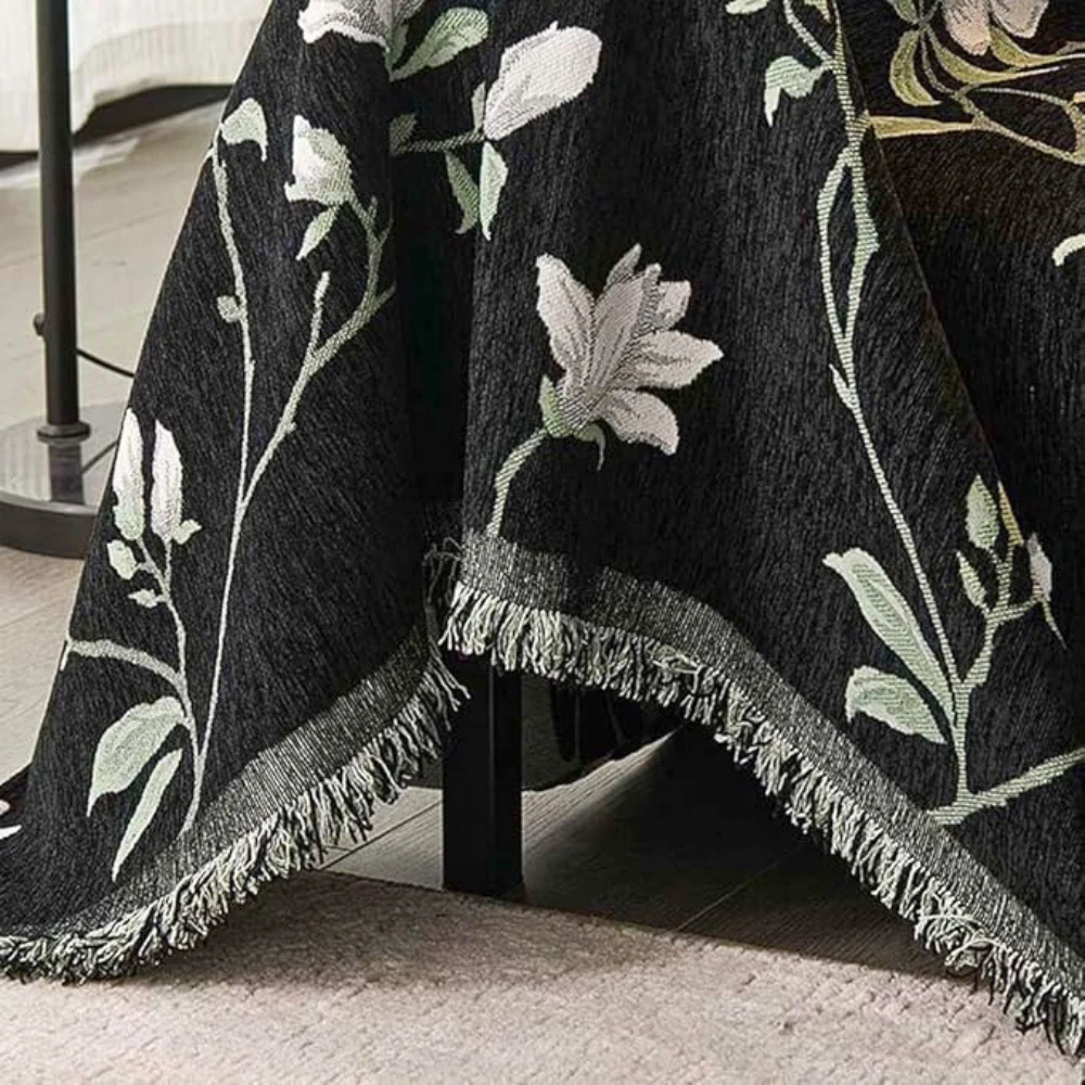 Vintage Floral Chenille Sofa Cover by Casa & Beyond