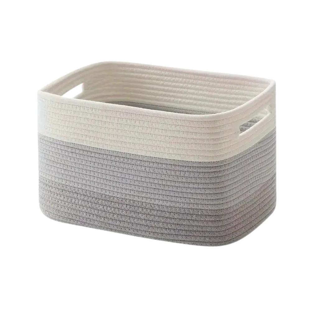 Woven Cotton Rope Storage Basket by Casa & Beyond