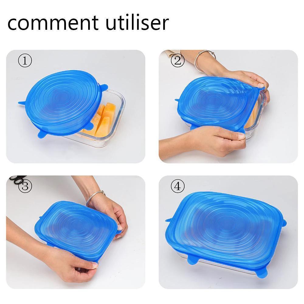 6-piece silicone bowl lid by Bowlift