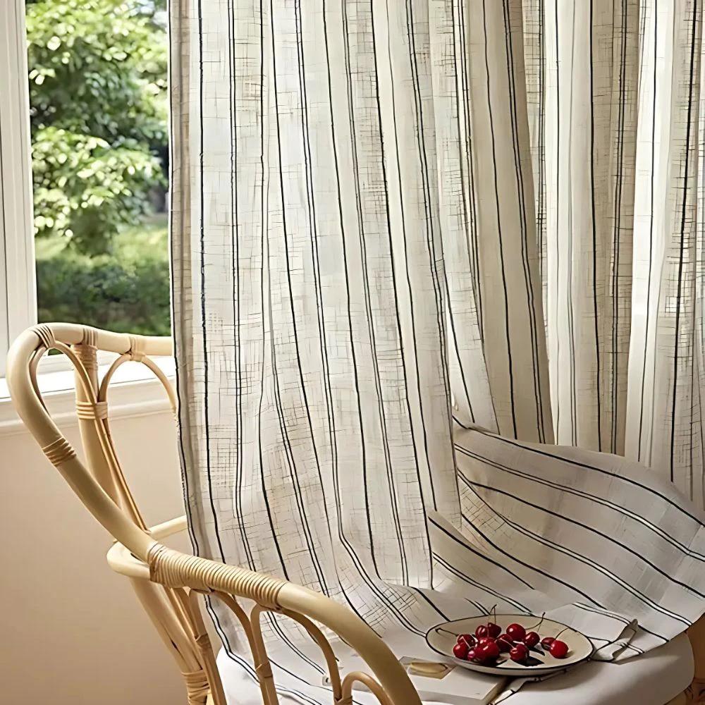 Soft Flow Vertical Stripe Curtain by Casa & Beyond