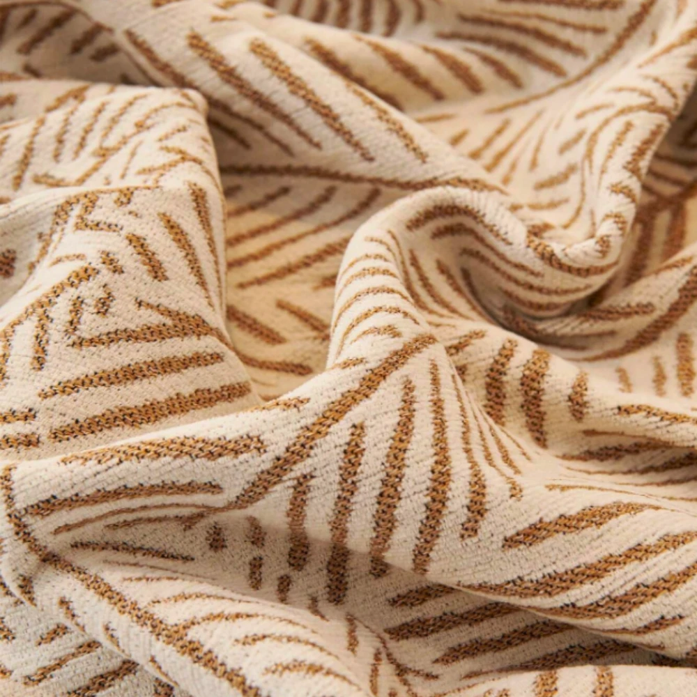 Leaf Pattern Luxury Sofa Cover by Casa & Beyond