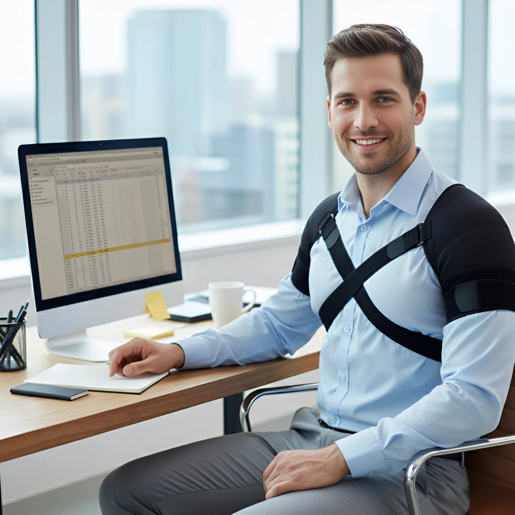 Cross-Compression Stability – Breathable Mesh Comfort – Relieves Shoulder Pain & Improves Posture Bowlift by Bowlift