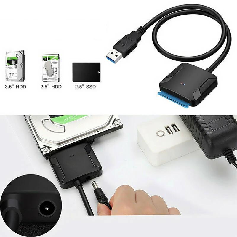 USB 3.0 to SATA III hard drive adapter by Bowlift