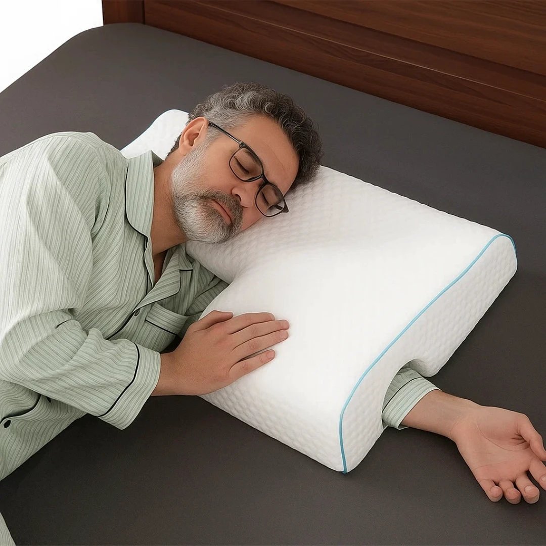 Arm‑Hole Comfort – Orthopaedic Neck Support – Pain Relief – Deeper, Restful Sleep Bowlift by Bowlift