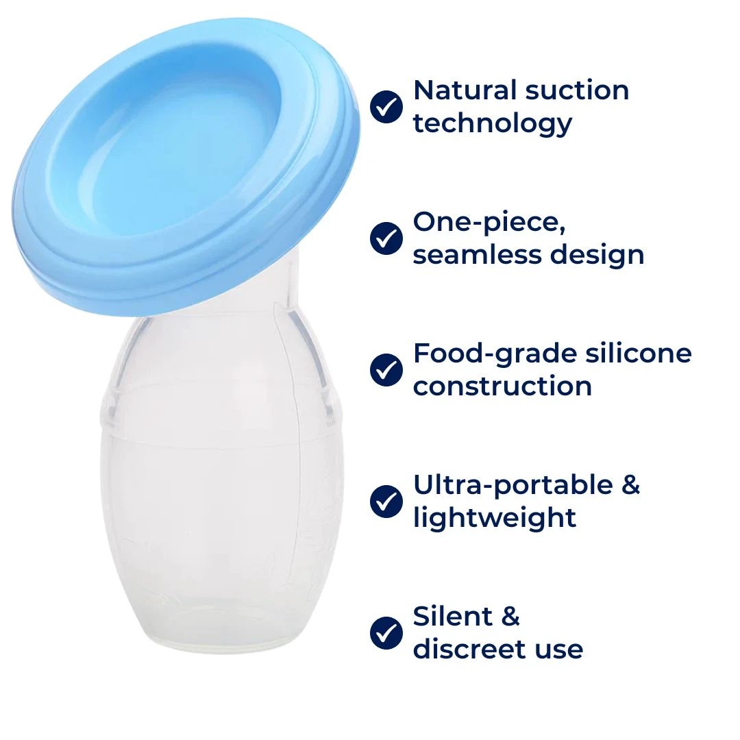 Silkie | Silicone Manual Breast Pump – Natural Suction – One‑Piece Design – Portable Comfort for Mums Bowlift by Bowlift