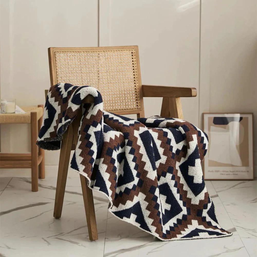Sierra Peaks Knit Blanket by Casa & Beyond