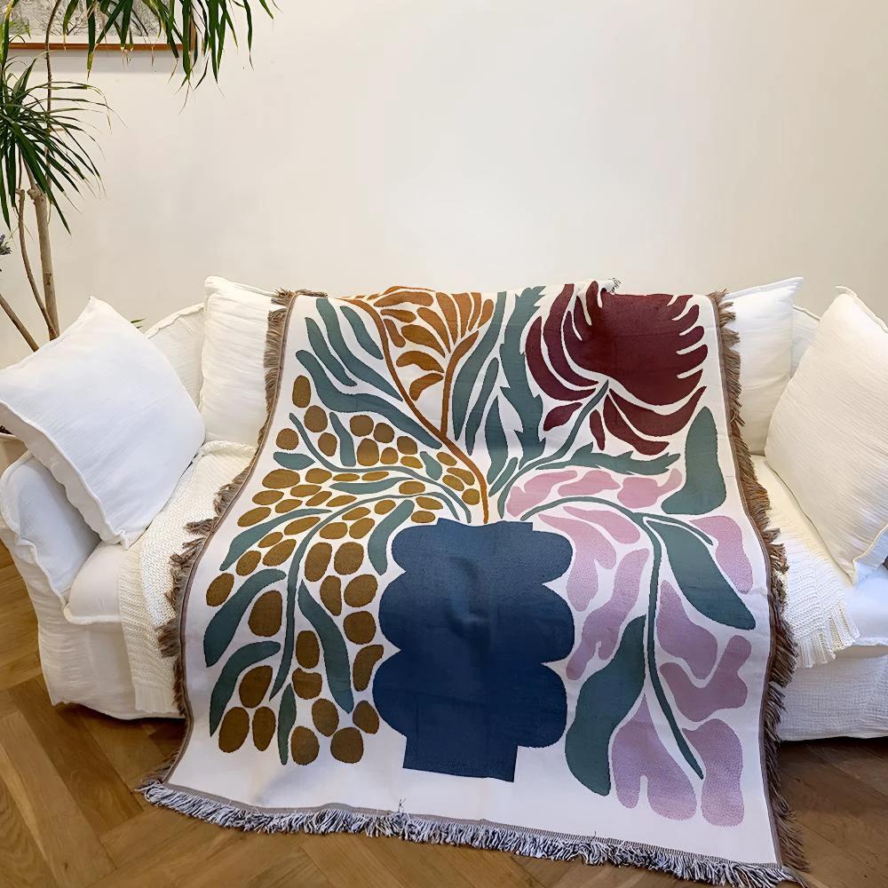 Floravase Woven Throw by Casa & Beyond