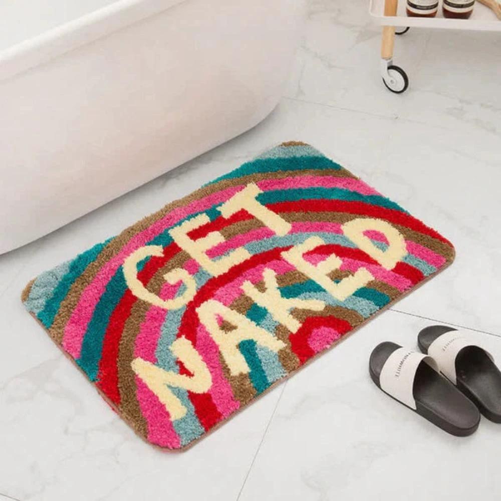 Ultra-Soft "GET NAKED" Bath Mat by Casa & Beyond