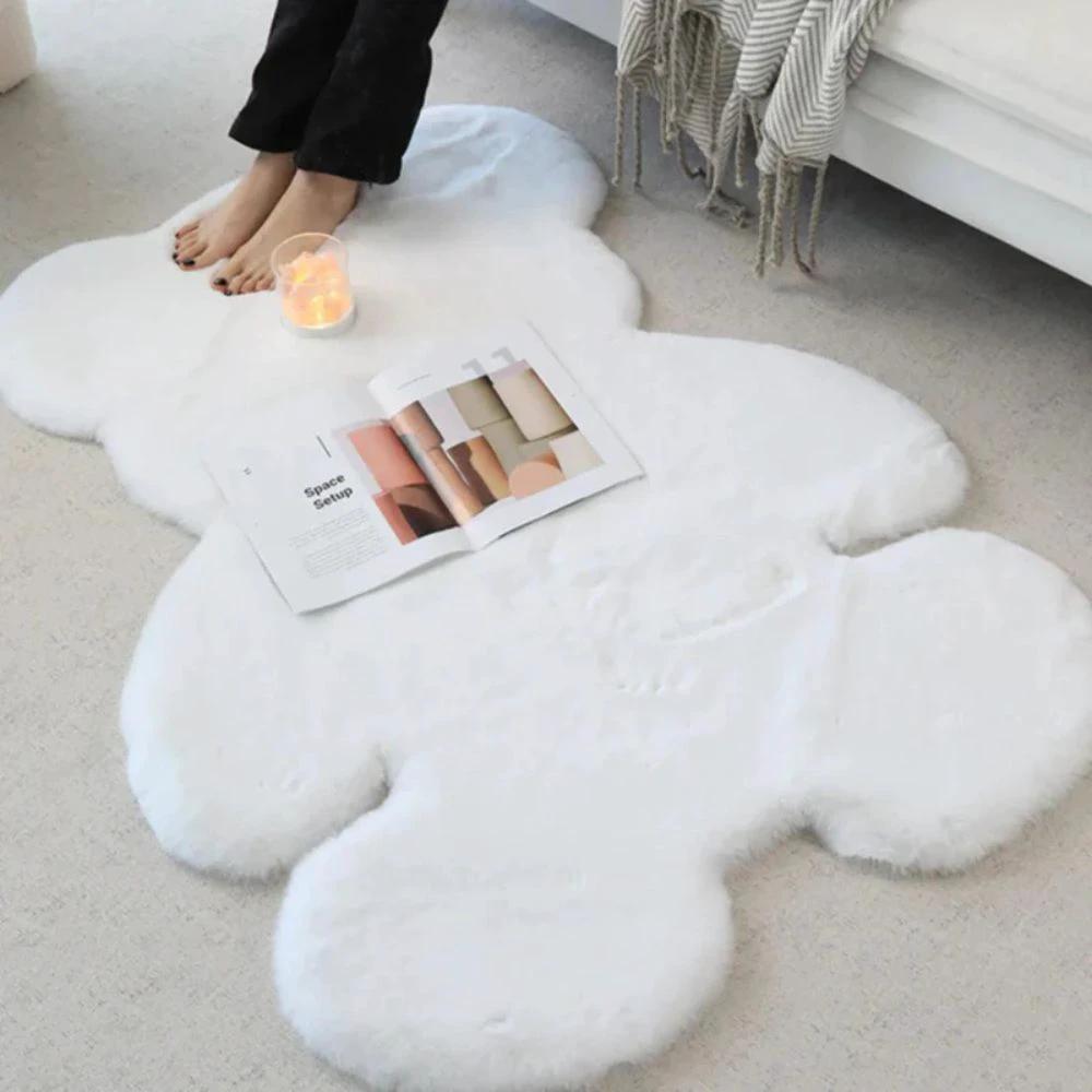 Fluffy Charm Teddy Bear Rug by Casa & Beyond