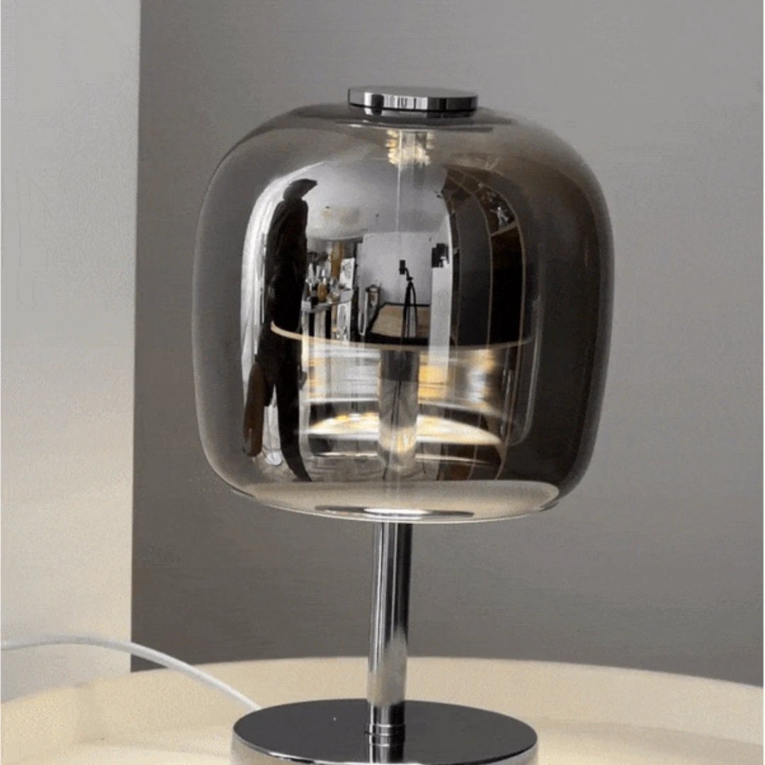 Portable - Elegant table lamp made of mirror glass Bowlift by Bowlift