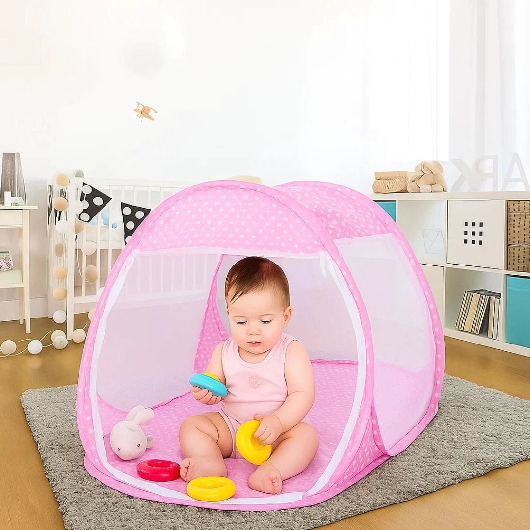 SleepSafe | Baby Travel Bed – Pop-Up Mosquito Net – Breathable Mesh – Infant Outdoor Sleep Bowlift by Bowlift