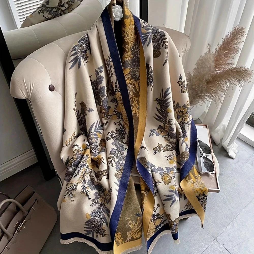 Nuvé Floral Soft Double Sided Scarf by Casa & Beyond