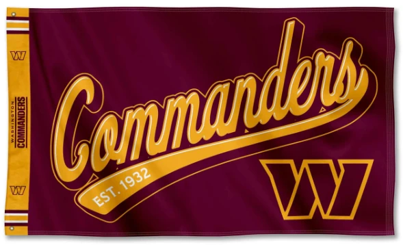 Washington Commanders Banners Washington Redskins Flag-3x5FT NFL Banner-100% polyester by flagsshop