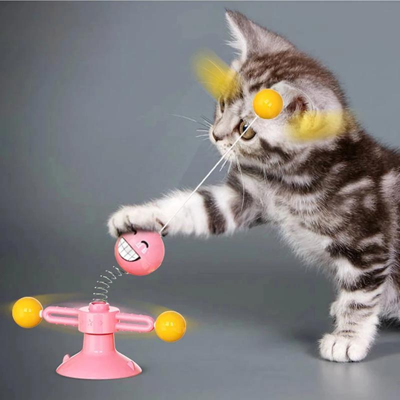 Multifunctional spinning toy for cats by Bowlift