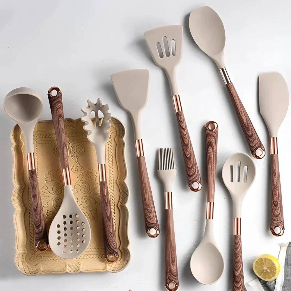 Luxe Silicone Cooking Utensils | 10 Pcs Set by BowLift