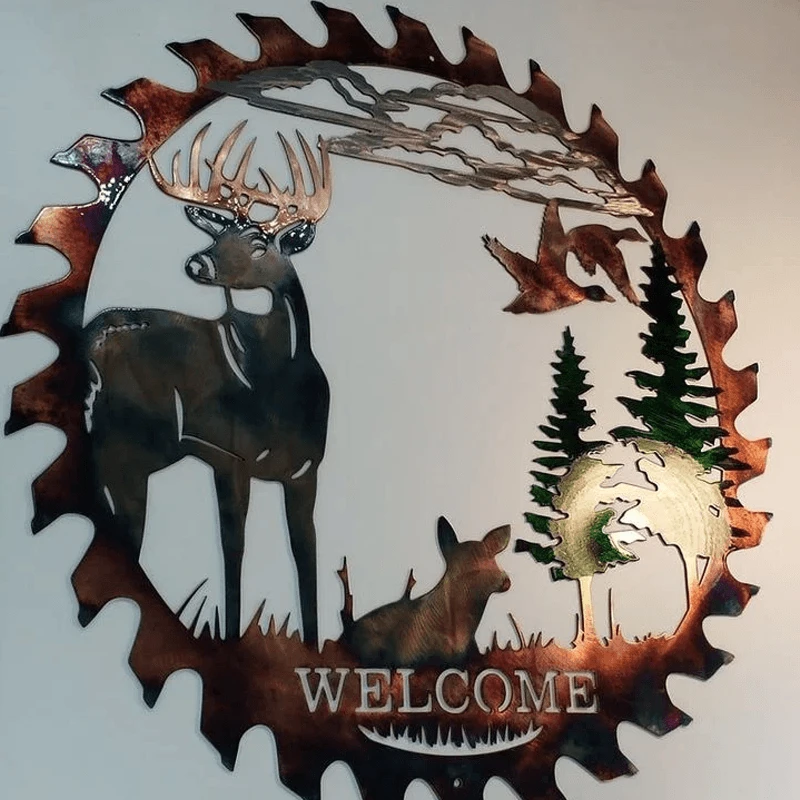 Metal wall art, laser-cut by Bowlift
