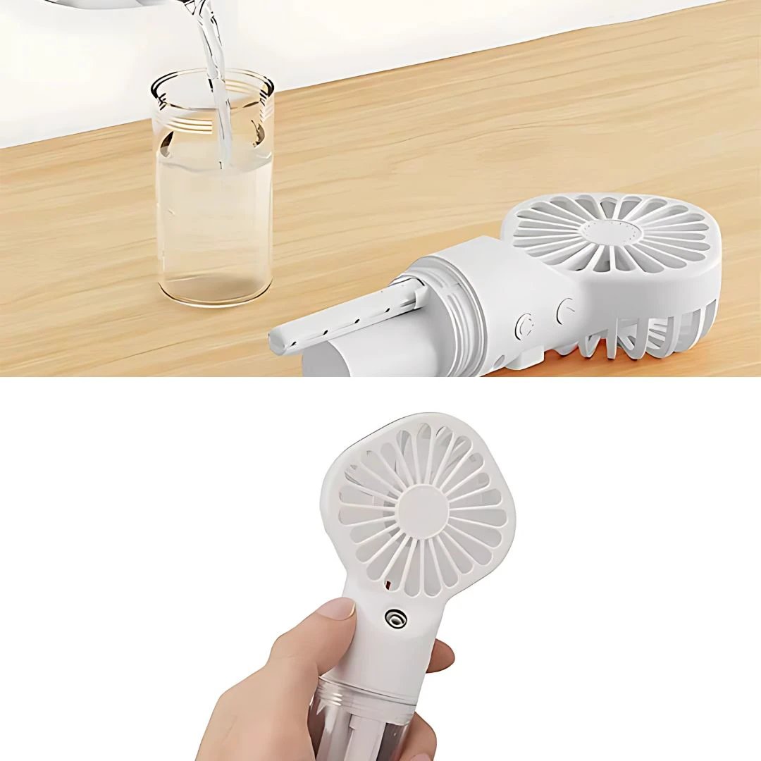 Portable Cooling Mist Spray – Transparent Tank – USB Rechargeable – Beat Heat & Stay Cool Outdoors Bowlift by Bowlift
