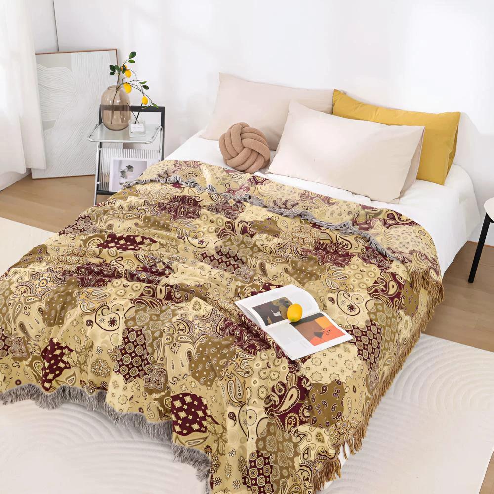 Bohemian Paisley Bliss Blanket by Casa & Beyond