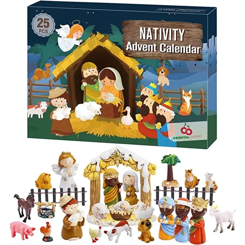 Christmas nativity scene 24 days by Bowlift