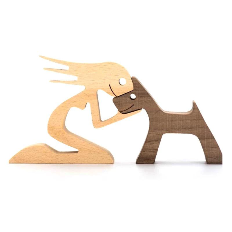 Tier lovers - Table ornaments made of wood carving by Bowlift