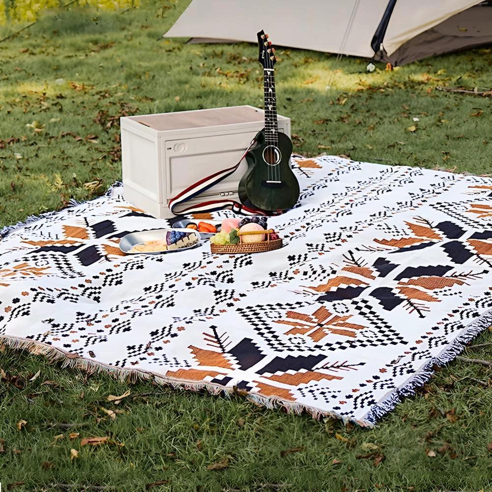 Moroccan Boho Pattern Picnic Mat by Casa & Beyond