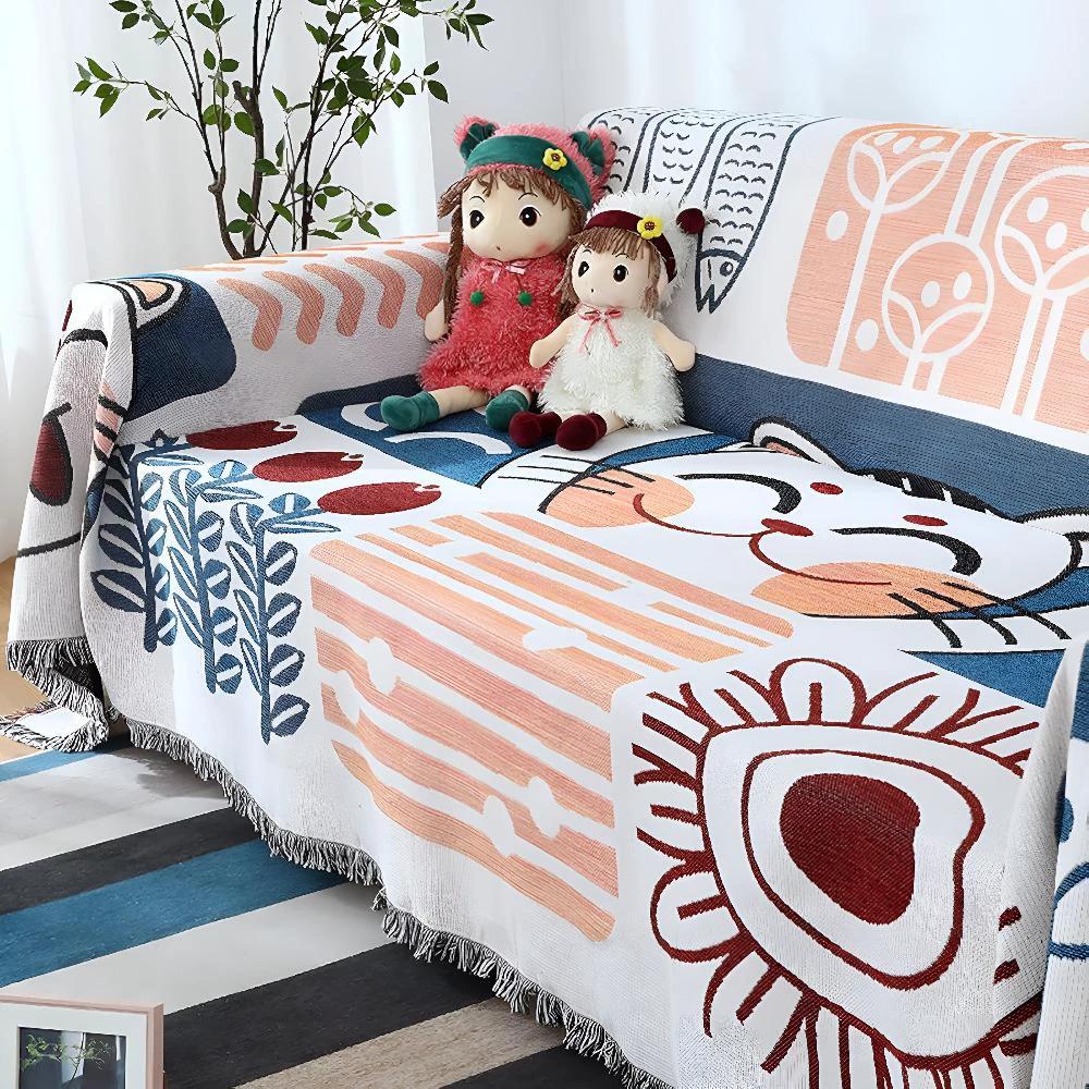 Tassel Tide All-Season Sofa Cover by Casa & Beyond