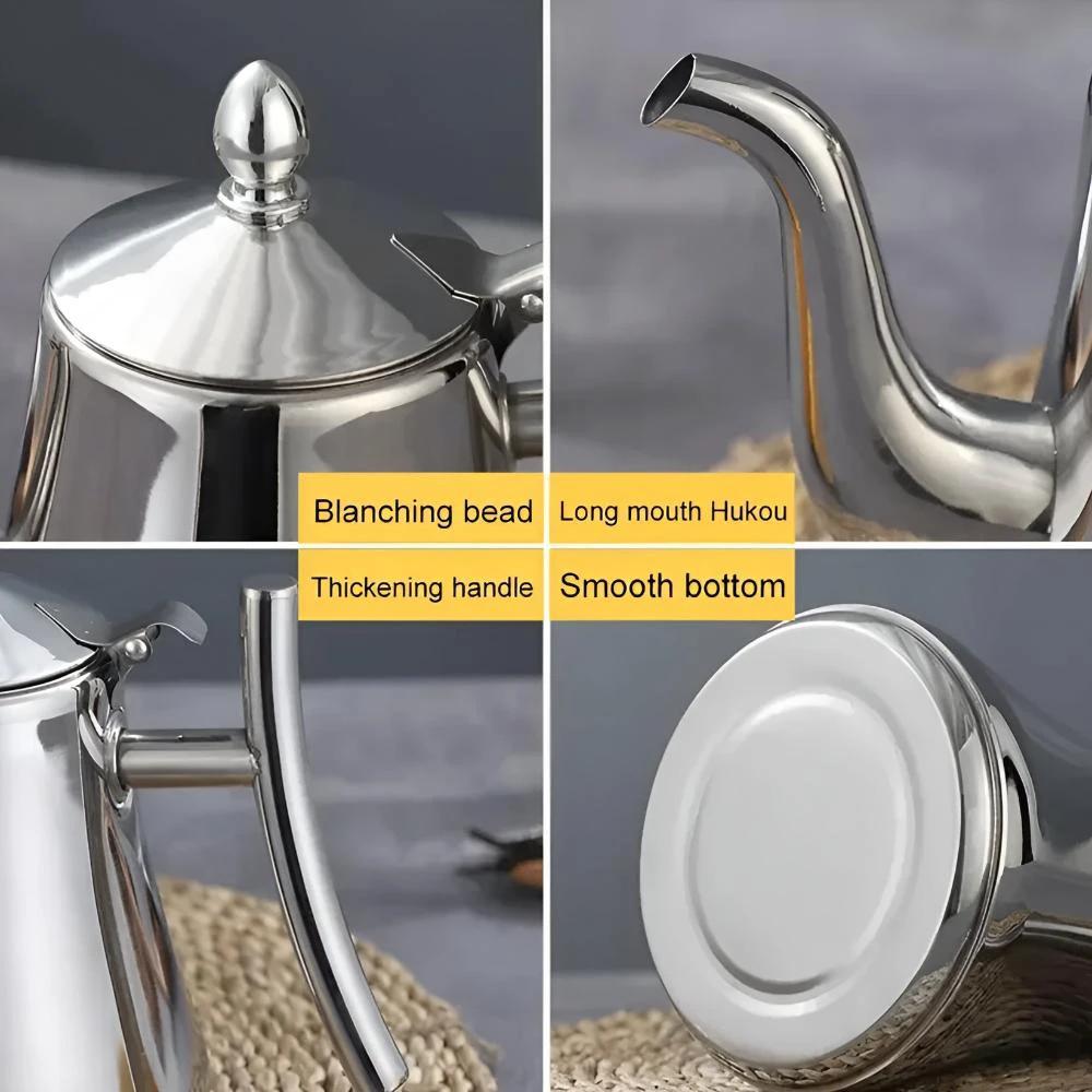 Stainless Steel Kettle with Built-in Filter by Casa & Beyond