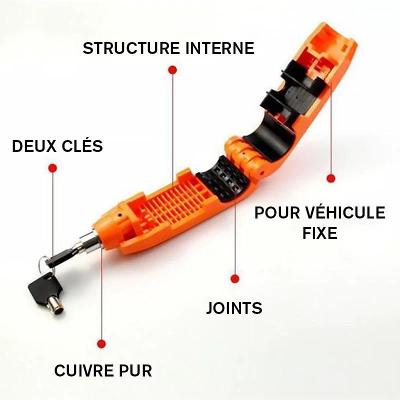 Universal anti-theft lock for motorcycle scooter handle grip by Bowlift
