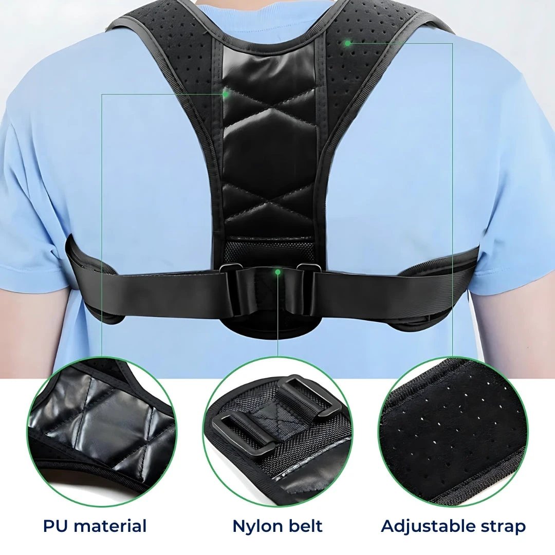 PerfectAlign Back Brace Posture Corrector Support - Adjustable | Ideal for Chronic Pain Recovery and Daily Comfort Bowlift by Bowlift