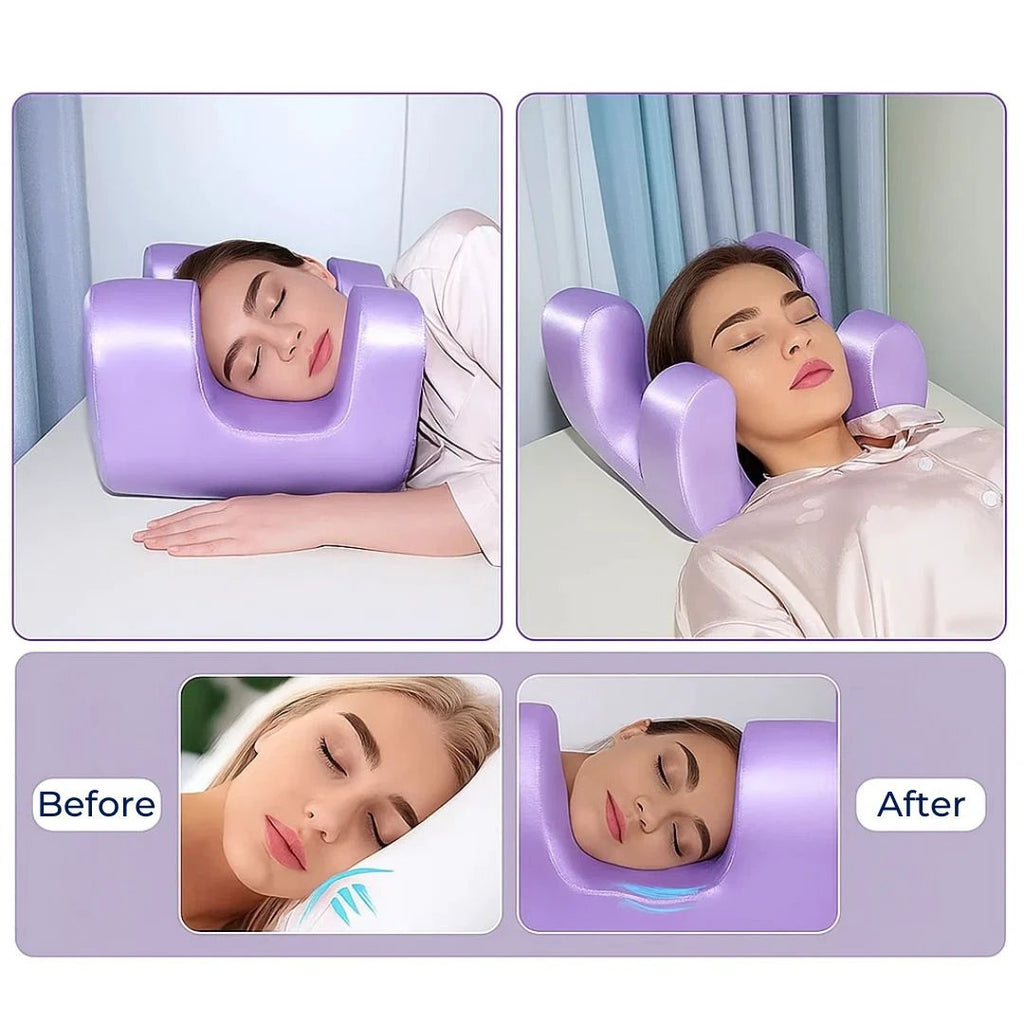 DermSleep | Anti‑Wrinkle Beauty Pillow – Cooling Memory Foam – Ergonomic Contour – Skin Care Support – Side & Back Sleepers Bowlift by Bowlift