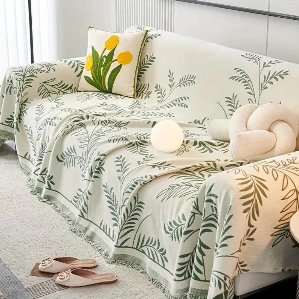 Nature's Embrace Chenille Sofa Cover by Casa & Beyond