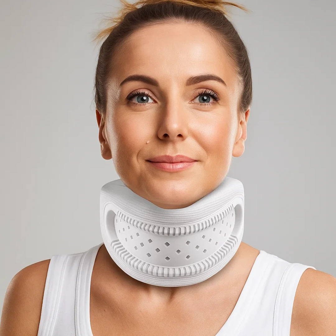 Lightweight Neck Support Brace – Foam Cushioning Breathable Design – Pain Relief for Office & Sleep Bowlift by Bowlift