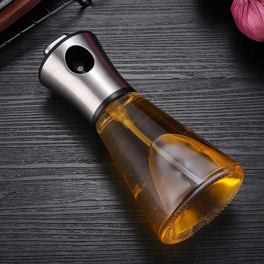 Stainless Crystal Oil Spray Bottle by Casa & Beyond